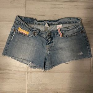 Lucky Brand Dungarees, Daisy duke shorts.
